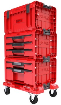 КОМПЛЕКТ ЯЩИКОВ ДЛЯ МАСТЕРСКОЙ Qbrick System PRO RED, 4 ЯЩИКА