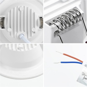 ПОТОЛОЧНЫЙ СВЕТИЛЬНИК 6 ШТ. DOWNLIGHT 6W 3000K