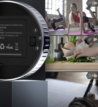 Цифровой таймер, магнитный секундомер Baseus Heyo