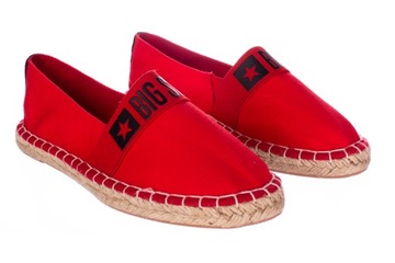 Espadryle damskie Big Star czerwone HH274476 37