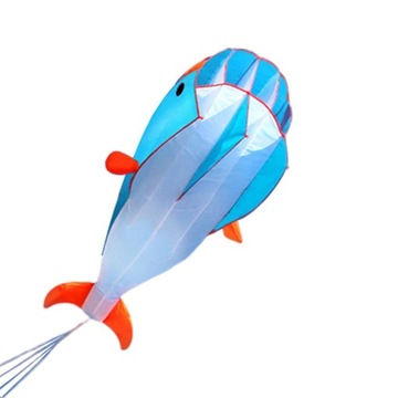 Кайт для серфинга дельфинов синий