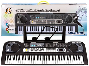 Клавиатура MQ-6119L Organ, 61 клавиша, микрофон, игровое обучение