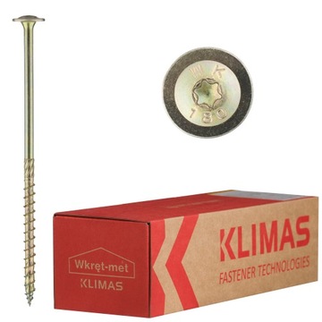 Wkręty ciesielskie podkładkowe TORX- 8x120 /50szt.