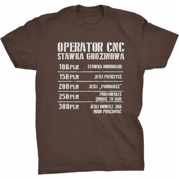 Stawka Godzinowa Koszulka Dla Operatora CNC