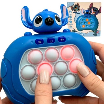 GRA ZRĘCZNOŚCIOWA POP IT POPIT ELEKTRYCZNA ANTYSTRESOWA Stitch