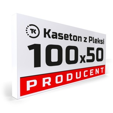Kaseton z Pleksi reklamowy LED 100x50cm