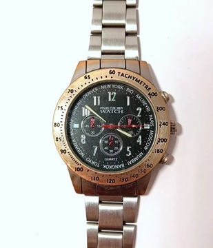 ZEGAREK ATLAS FOR MEN WATCH SREBNY