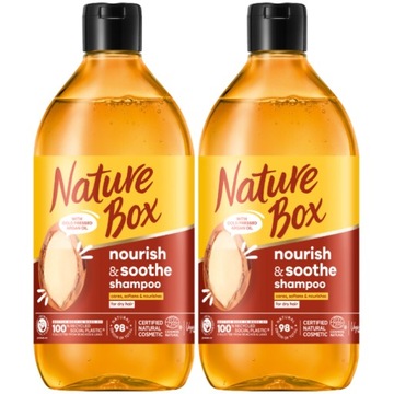 Nature Box Argan Odżywczy Szampon do Włosów 2szt.