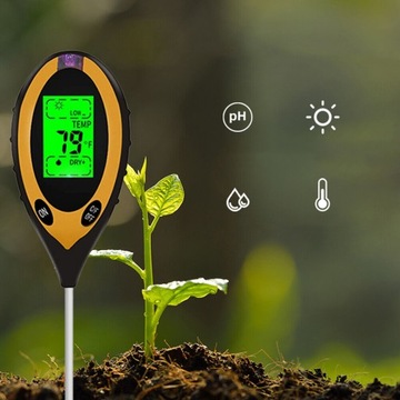 ИЗМЕРИТЕЛЬ ВЛАЖНОСТИ РАСТЕНИЙ, ДАТЧИК ВЛАЖНОСТИ ПОЧВЫ, ТЕСТЕР ПОЧВЫ 4 В 1