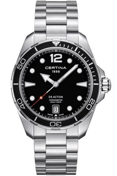 ZEGAREK MĘSKI CERTINA DS ACTION CHRONOMETR DIVER PREMIUM 30ATM LUMINOVA BOX