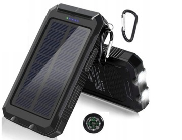 SOLARNY POWER BANK 20000mAh 2x USB LATARKA