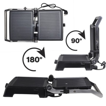 ЭЛЕКТРИЧЕСКИЙ ГРИЛЬ ТОСТЕР С ПРОТИВОПАСНЫМ ПРИГЛАЖЕНИЕМ, РАСШИРЯЮЩИЙСЯ 2000ВТ