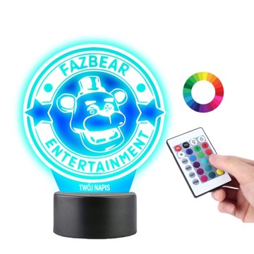 Lampka na Biurko Gra Five Night's Freddy's Logo