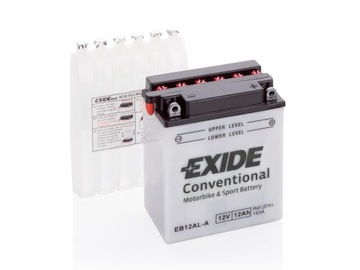 Akumulator motocyklowy 12 Ah EXIDE EB12AL-A