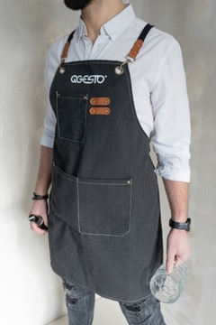 ФАРТУК QGESTO Кухонный Официант Бармен Парикмахерская Защитный