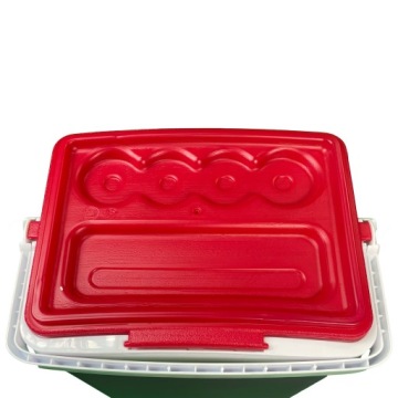 Туристический холодильник с картриджами 25л, серый + БЕСПЛАТНЫЕ пакеты на 240 кубиков льда