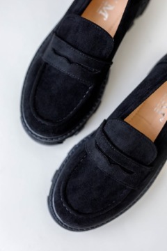 Туфли SLIPPERY мокасины WORKERY черный (39)