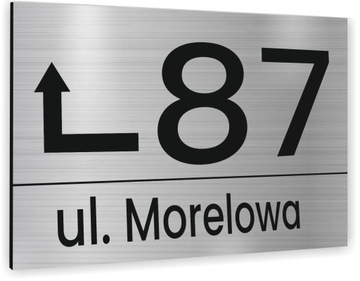 Tabliczka ADRESOWA NA DOM NUMER DOMU ZE STRZAŁKĄ