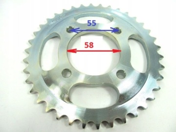Цепь YBN, звездочка 38 и 15 зубьев, привод ROMET K125 Z 125 SK