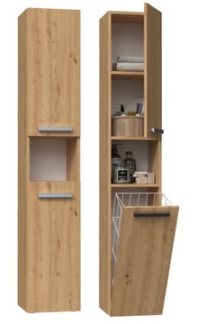 Szafka Łazienkowa Słupek Nel III Dąb Artisan