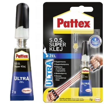 PATTEX S.O.S. SUPER KLEJ POWER ŻEL 2g BŁYSKAWICZNY