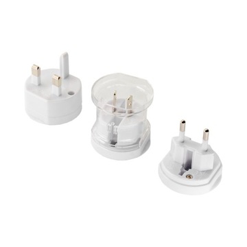 Адаптер переменного тока, универсальный по всему миру, белый