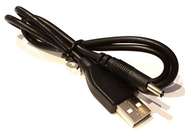 Kabel zasilający USB - wtyk zasilania 3.5x1.35