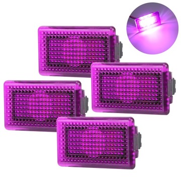 4x LAMPY LED WNĘTRZA SEAT BAGAŻNIK ŚWIATŁO NOGI