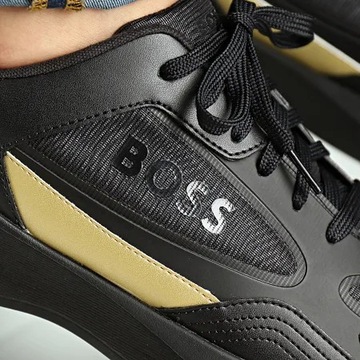 Sneakersy męskie HUGO BOSS czarno złote buty r. 44