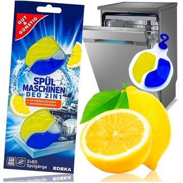 Niemiecki Zapach do Zmywarki Cytryna Zawiesza 2szt