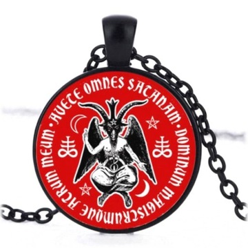 Wisiorek naszyjnik black metal Baphomet pentagram