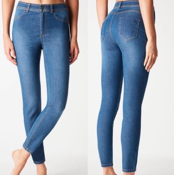 CALZEDONIA spodnie jeansy skinny push up S/36