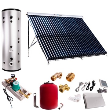 ZESTAW KOLEKTOR SOLARNY 200L THUNDER 30 RUR ZE ZBIORNIKIEM