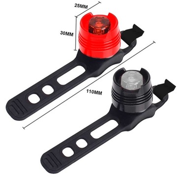 ВЕЛОСИПЕДНЫЕ ФОНАРИ СВЕТОДИОДНЫЕ ВЕЛОСИПЕДНЫЕ ФАРЫ ПЕРЕДНЯЯ ЗАДНЯЯ 2 ШТ.