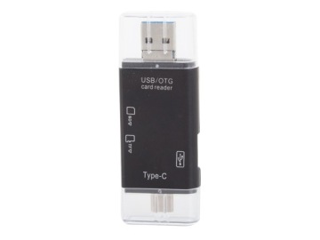 АДАПТЕР КАРТРИДЕР SD MicroSD TF USB USB-C MICRO USB OTG PLUG & PLAY 5в1