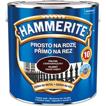 HAMMERITE POŁYSK CIEMNOBRĄZOWY 2,5 L