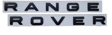 Emblemat Range Rover Czarny (Black Matte)