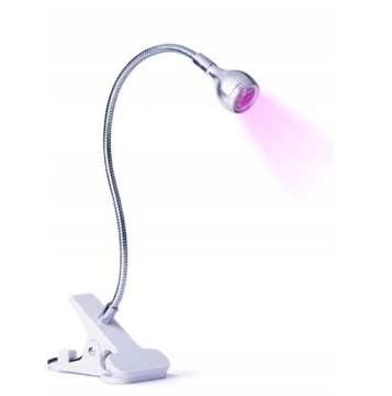 Светодиодная лампа MINI UV LAMP NAIL BRIDGE HYBRID GELS 3W 5W серебристая