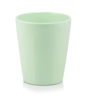 CERAMICZNA OSŁONKA DONICZKA STORCZYK 13cm MIĘTOWA