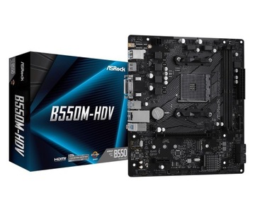 B550M-HDV AM4 Материнская плата 2DDR4 HDMI/DVI/D-SUB