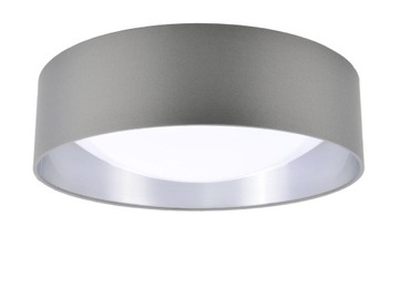 LAMPA SUFITOWA - PLAFON LED 18W SZARY - barwa NEUTRALNA - SALON - SYPIALNA