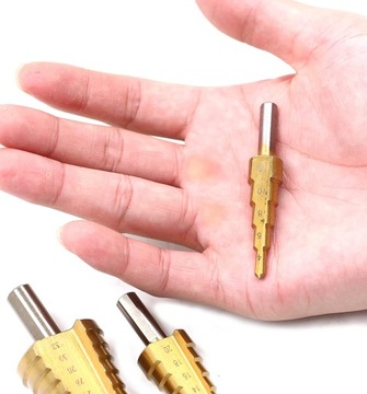 НАБОР СТУПЕНЧЕСКИХ СВЕРЛ ПО МЕТАЛЛУ 3 шт.