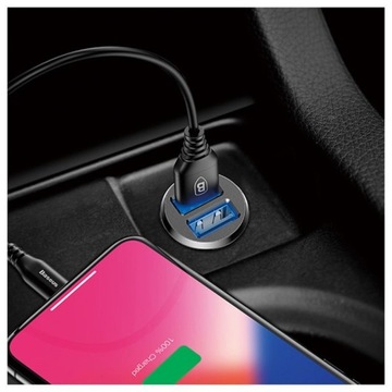 Быстрое автомобильное зарядное устройство BASEUS 2xUSB 3.1A