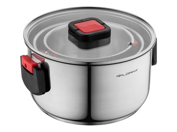 НАБОР ГОРШКОВ FLORINA SPACE POTS СКЛАДНЫЕ СТАЛЬНЫЕ РУЧКИ 6 EL