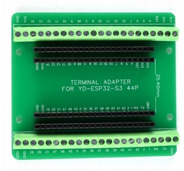 PŁYTKA PROTOTYPOWA DO MODUŁÓW OPARTYCH NA ESP32 44-PIN wersja 25,4 mm