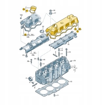 038103469E KRYT VENTILU SEAT GOLF AUDI A3 ASO