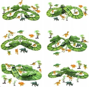 ГОНОЧНАЯ ТРАССА ДИНОЗАВРОВ ДИНОПАРК 229 шт. XXXL 300 см