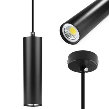 LAMPA WISZĄCA SUFITOWA LED TUBA CYLINDER RURA ZWIS SPOT SLIM METAL 8W 20cm