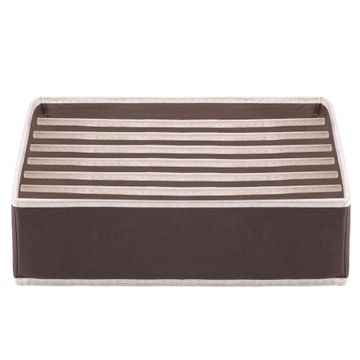 ОРГАНАЙЗЕР-ВСТАВКА В ЯЩИК ШКАФА ДЛЯ БЮстгальтеров И БЕЛЬЯ КОРИЧНЕВЫЙ