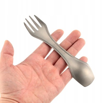 Lixada 100% Titanium Spork Fork Knife Outdoor